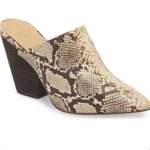 Splendid Snakeskin Nala Mule Size 9